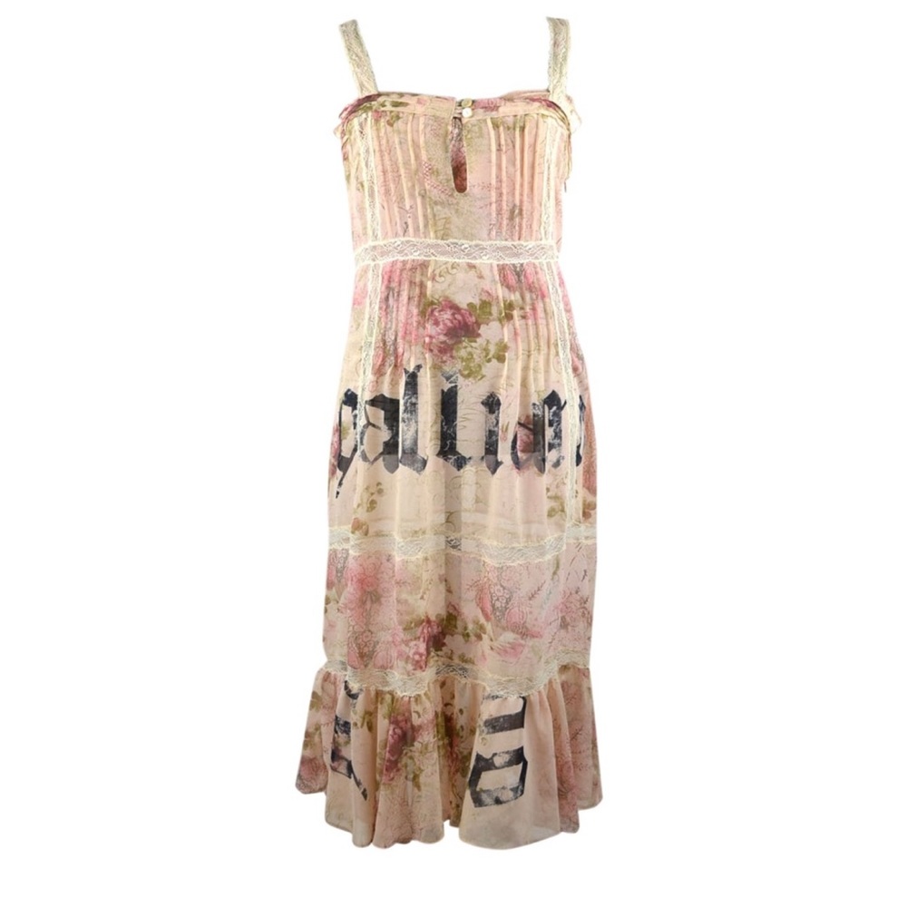 John Galliano floral dress
